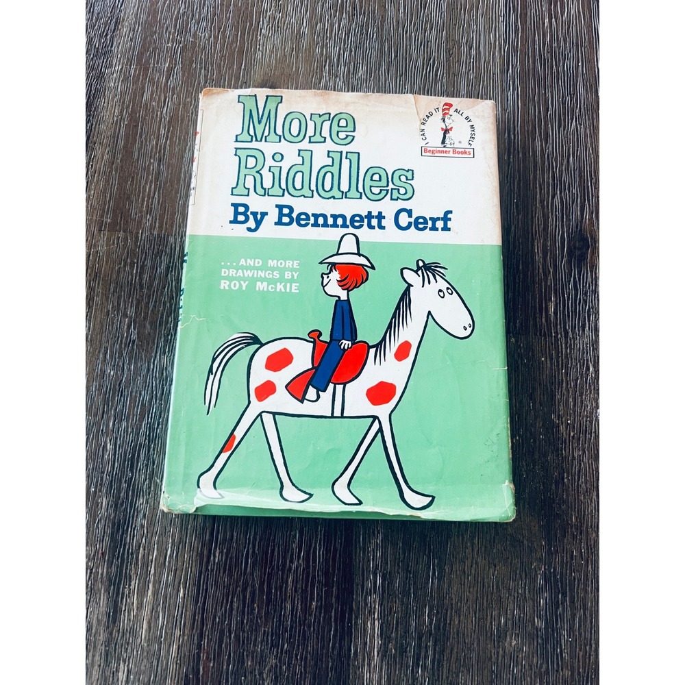 More Riddles Bennett Cerf Roy McKie Beginner Books Random House 1961 Vintage